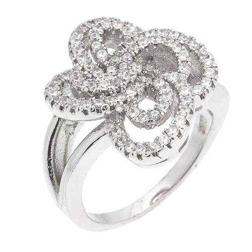 bague femme argent zirconium 8100908