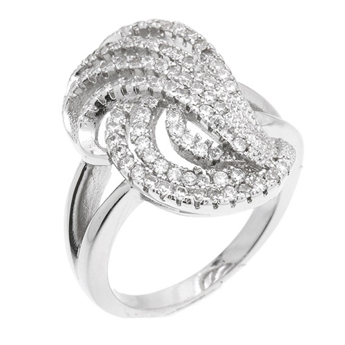 bague femme argent zirconium 8100909