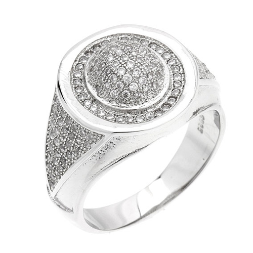 bague femme argent zirconium 8100913