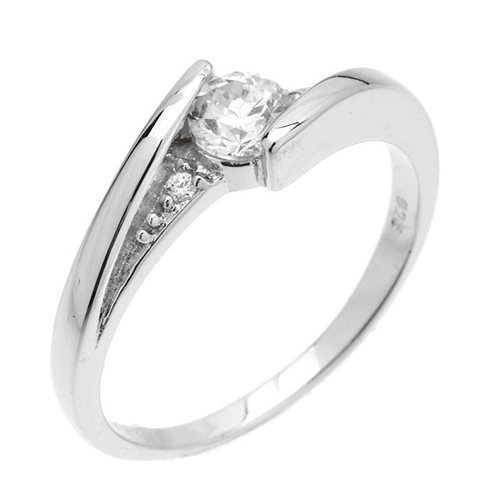 bague femme argent zirconium 8100914