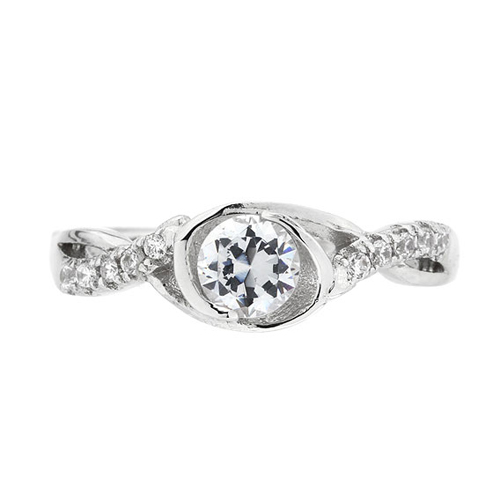 bague femme argent zirconium 8100918 pic2