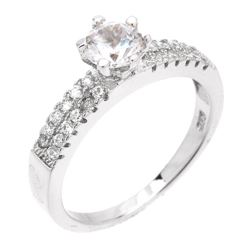 bague femme argent zirconium 8100922