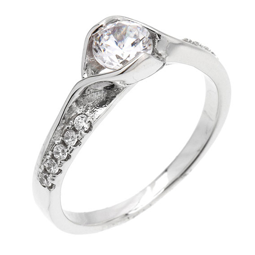 bague femme argent zirconium 8100924