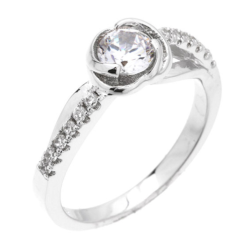 bague femme argent zirconium 8100927