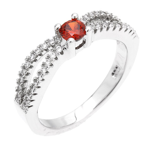 bague femme argent zirconium 8100929