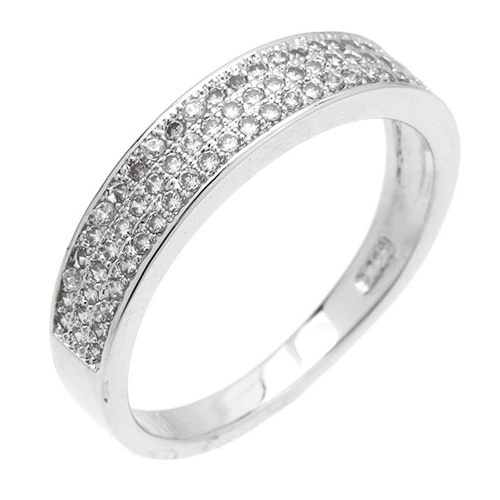 bague femme argent zirconium 8100936