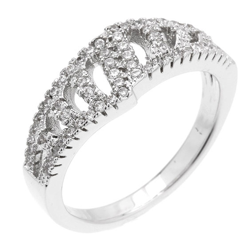 bague femme argent zirconium 8100937