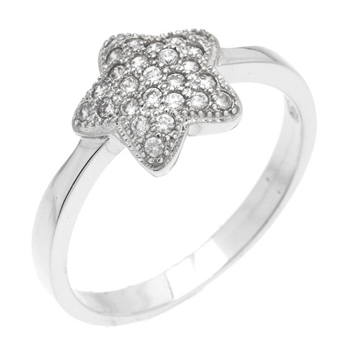 bague femme argent zirconium 8100938