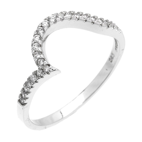 bague femme argent zirconium 8100944