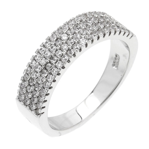 bague femme argent zirconium 8100945