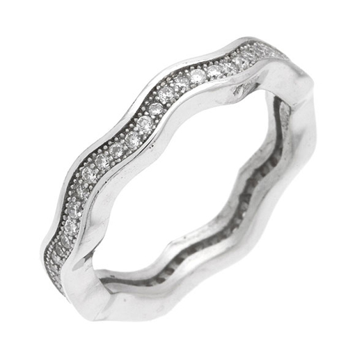 bague femme argent zirconium 8100947