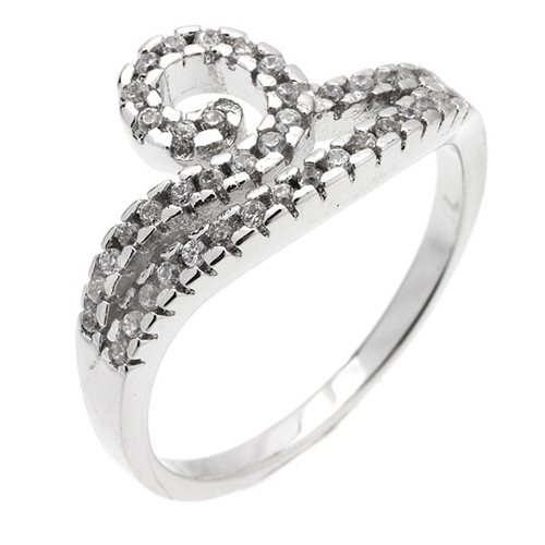 bague femme argent zirconium 8100948