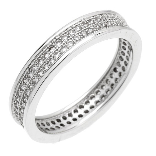 bague femme argent zirconium 8100949