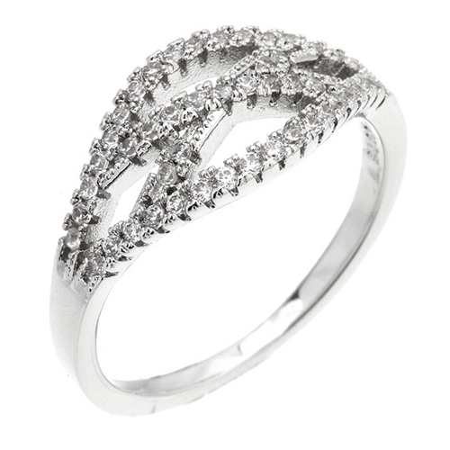 bague femme argent zirconium 8100950