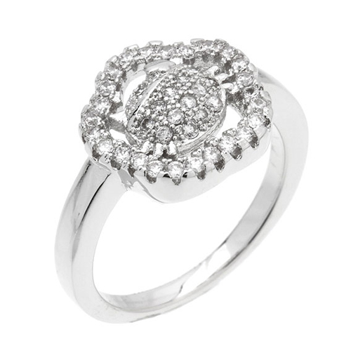 bague femme argent zirconium 8100953