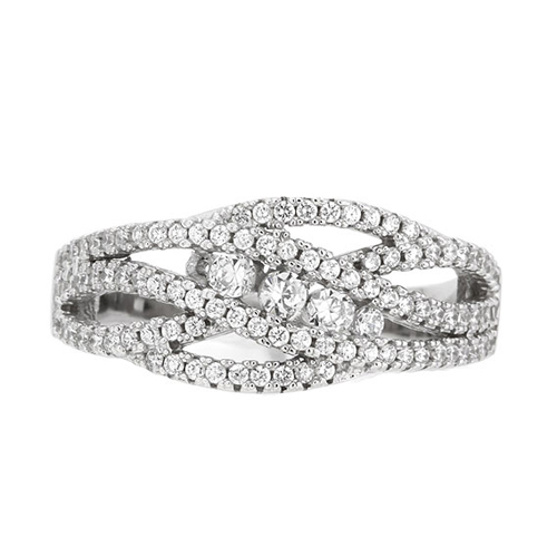 bague femme argent zirconium 8100980 pic2