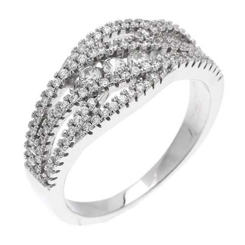 bague femme argent zirconium 8100980