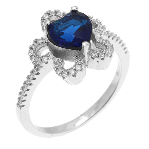 bague femme argent zirconium 8100984