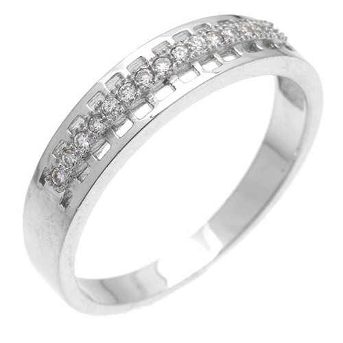 bague femme argent zirconium 8101005