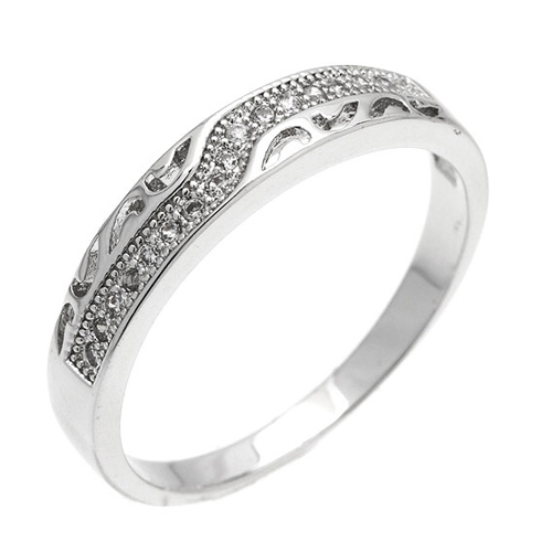 bague femme argent zirconium 8101007