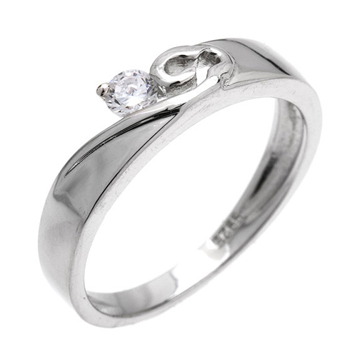 bague femme argent zirconium 8101011