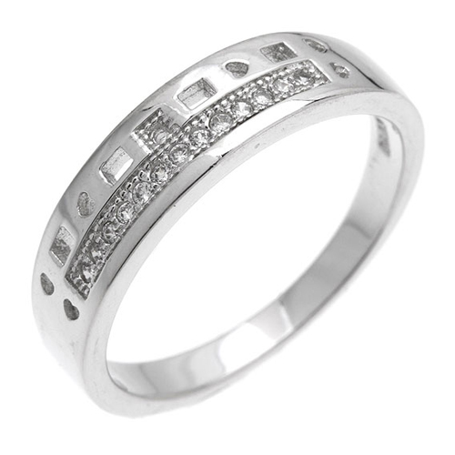 bague femme argent zirconium 8101013