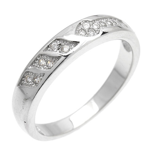 bague femme argent zirconium 8101015