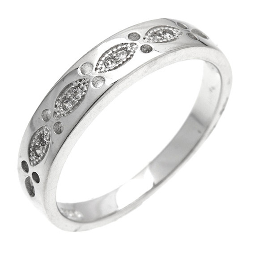 bague femme argent zirconium 8101017