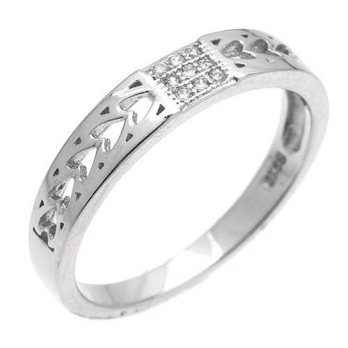 bague femme argent zirconium 8101019