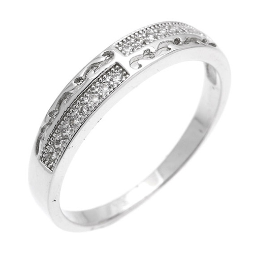 bague femme argent zirconium 8101021