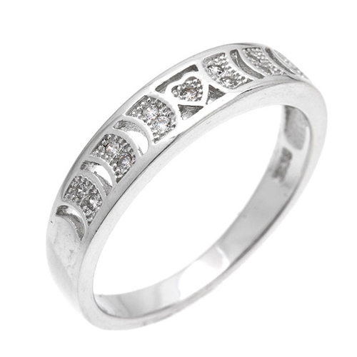 bague femme argent zirconium 8101023