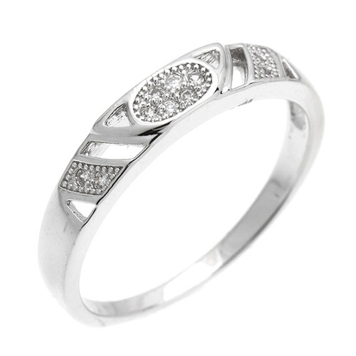 bague femme argent zirconium 8101027