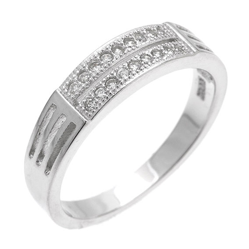 bague femme argent zirconium 8101031