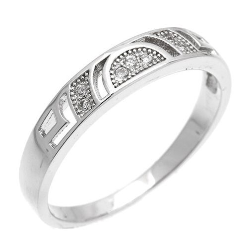 bague femme argent zirconium 8101035