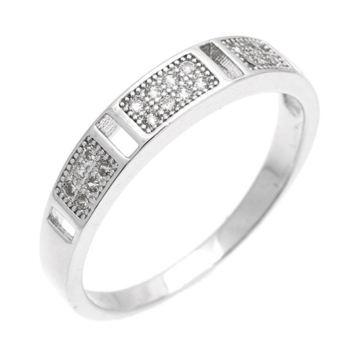 bague femme argent zirconium 8101039