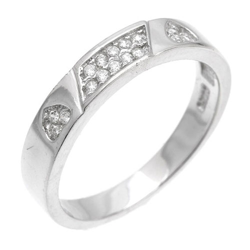 bague femme argent zirconium 8101051