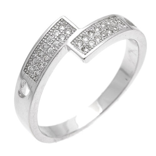 bague femme argent zirconium 8101053