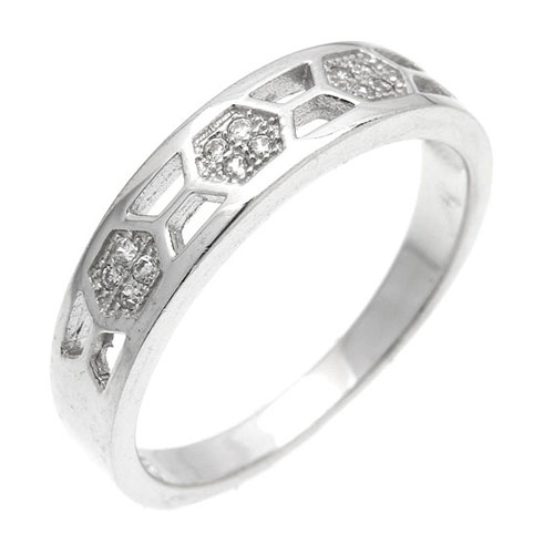 bague femme argent zirconium 8101055