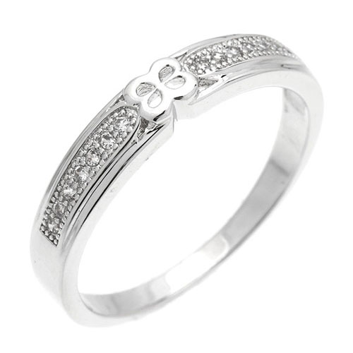 bague femme argent zirconium 8101057