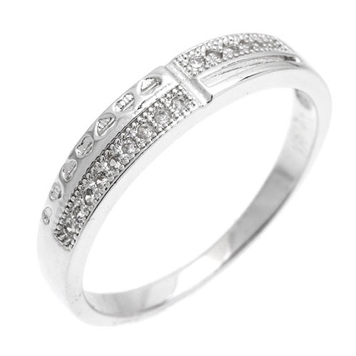 bague femme argent zirconium 8101059