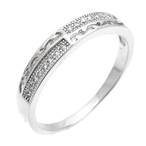 bague femme argent zirconium 8101061