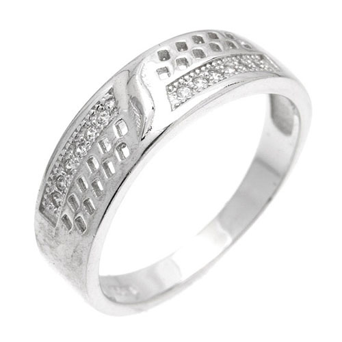 bague femme argent zirconium 8101065