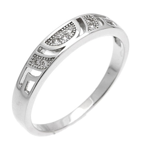 bague femme argent zirconium 8101071