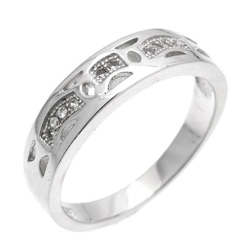 bague femme argent zirconium 8101077