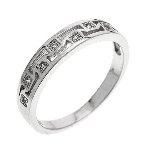 bague femme argent zirconium 8101083