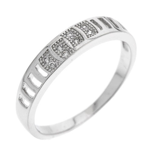 bague femme argent zirconium 8101087