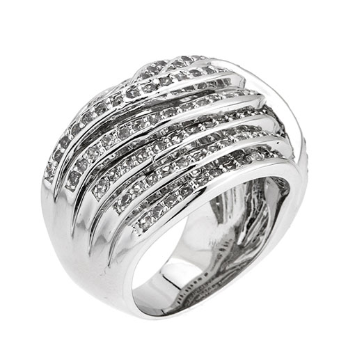 bague femme argent zirconium 8101092