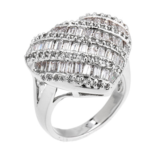 bague femme argent zirconium 8101093