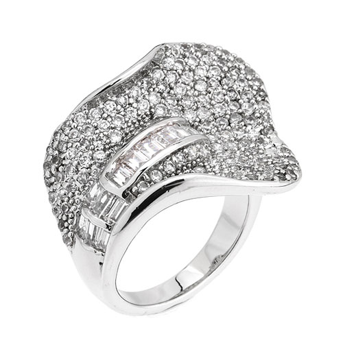 bague femme argent zirconium 8101095