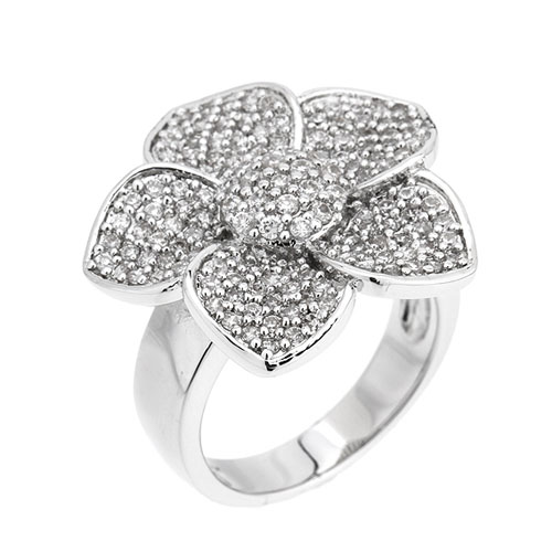 bague femme argent zirconium 8101096